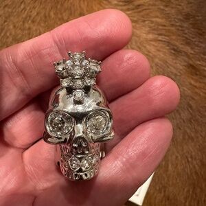 Alexander McQueen Silver Skull Ring